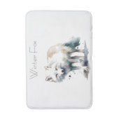 Arctic Beauty: Winter Fox op maat Badmat (Voorkant Verticaal)