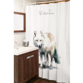 Arctic Beauty: Winter Fox op maat Douchegordijn