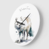 Arctic Beauty: Winter Fox op maat Grote Klok (Hoek)