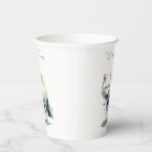 Arctic Beauty: Winter Fox op maat Papieren Bekers (Rechts)