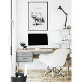 Arctic Beauty: Winter Fox op maat Perfect Poster
