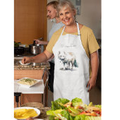 Arctic Beauty: Winter Fox op maat Standaard Schort