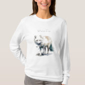 Arctic Beauty: Winter Fox op maat T-shirt (Voorkant)