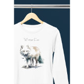 Arctic Beauty: Winter Fox op maat T-shirt