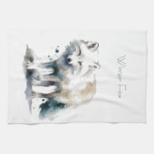 Arctic Beauty: Winter Fox op maat Theedoek (Horizontaal)