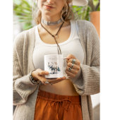 Arctic Beauty: Winter Fox op maat Tweekleurige Koffiemok