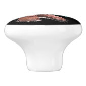 Arctic Bell Heather Rozen Wildflower Mukluk Boot Keramische Knop (Zijkant)