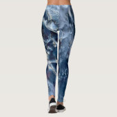Arctic Black Ice Groenland Ice Pet Ice Sheet Leggings (Achterkant)