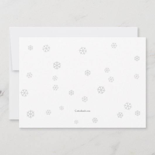 Arctic Blast Birthday Party Invitation Kaart (Achterkant)