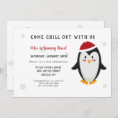 Arctic Blast Birthday Party Invitation Kaart (Voorkant / Achterkant)