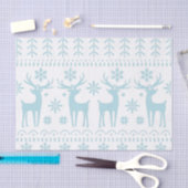 Arctic Blue Folk Art Winter Theme Tissuepapier (Craft)