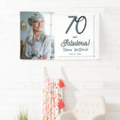 Arctic Blue Seventy and Fabulous 70th Birthday Spandoek (Insitu)