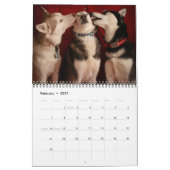 Arctic Blue Siberians 2015 Agenda Kalender (Feb 2027)