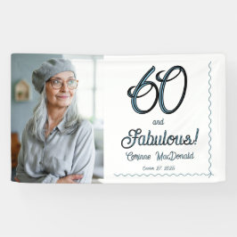 Arctic Blue Sixty and Fabulous 60th Birthday Party Spandoek