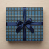 Arctic Blue Tartan Wrapping Paper Cadeaupapier