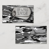 Arctic Camo Dog Tags Visitekaartje (Voorkant / Achterkant)
