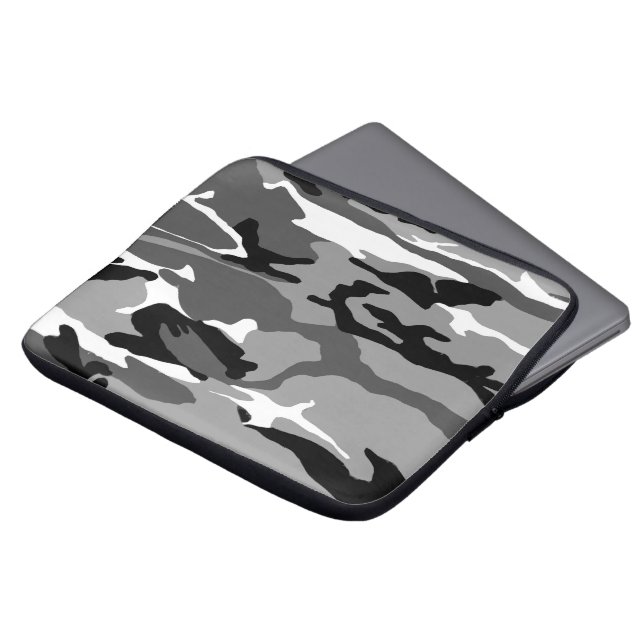 Arctic Camo Laptop Sleeve (Voorkant top)