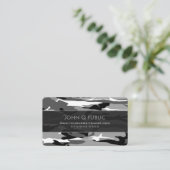 Arctic Camo Pattern Visitekaartje (Staand voorkant)