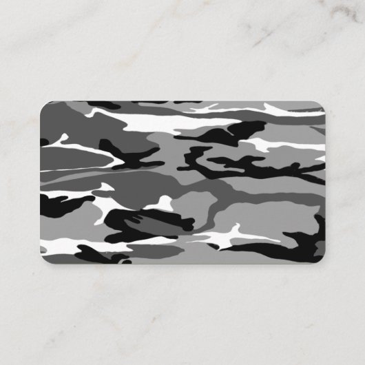 Arctic Camo Pattern Visitekaartje (Achterkant)