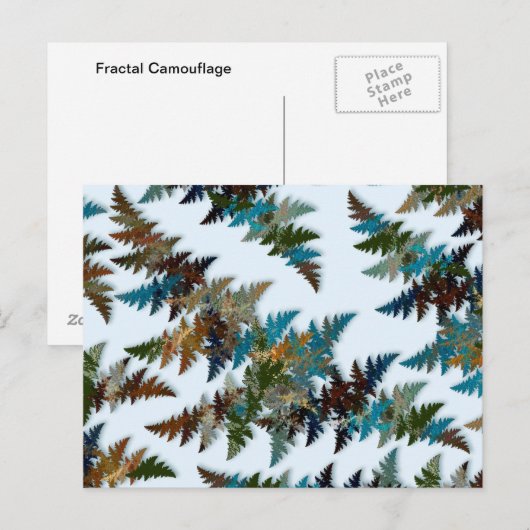 Arctic Camouflage Briefkaart (Voorkant / Achterkant)