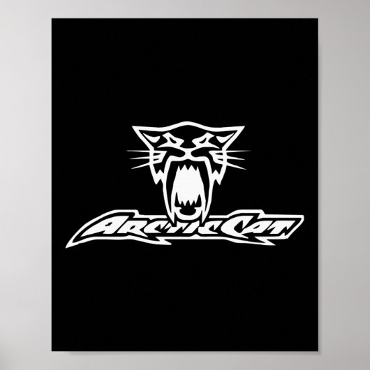 Arctic Cat Racing Sneeuwscooter Powersports Pullov Poster (Voorkant)