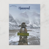 Arctic Circle Marker Nunavut Canada Briefkaart (Voorkant)