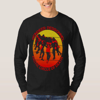 Arctic Circle of Death Snow Globe Left Reindeer Pe T-shirt