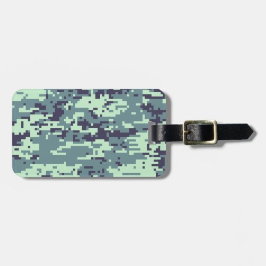 Arctic Digital Camo Pattern Bagagelabel (Voorkant horizontaal)