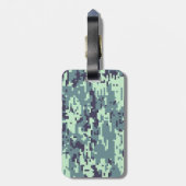 Arctic Digital Camo Pattern Bagagelabel (Achterkant verticaal)