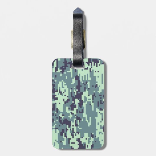 Arctic Digital Camo Pattern Bagagelabel (Achterkant verticaal)