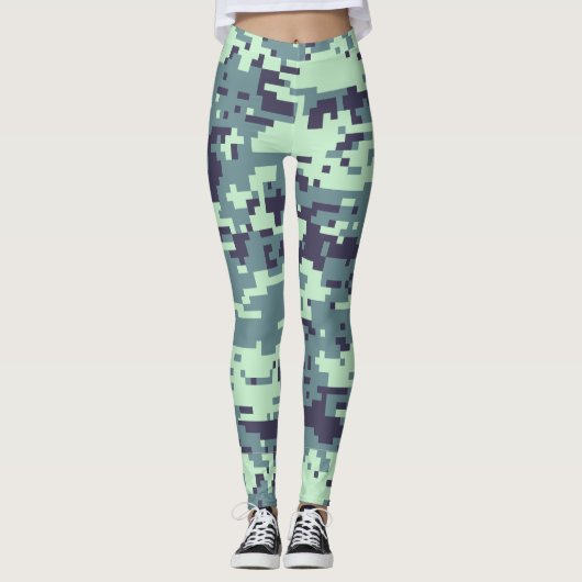Arctic Digital Camo Pattern Leggings (Voorkant)