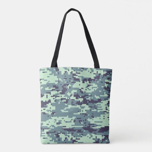 Arctic Digital Camo Pattern Tote Bag (Achterkant)