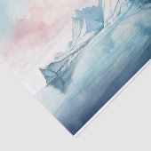 Arctic Dreams, Frozen Elegance, Waterverf Iceberg Tissuepapier (Detail)