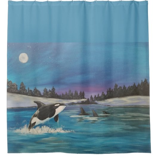 Arctic Family Shower Curtain Douchegordijn (Voorkant)
