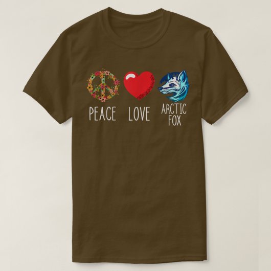 Arctic Fo Landscape Love Peace Fo Heart Peace T-shirt (Design voorkant)