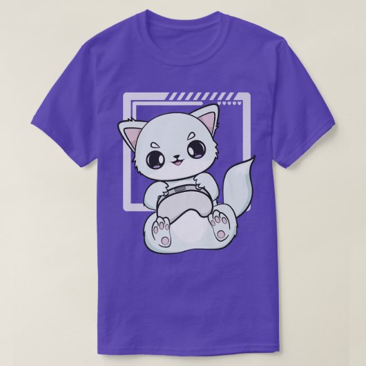 Arctic Fo Plays Video Game for Gamer and Computer T-shirt (Design voorkant)