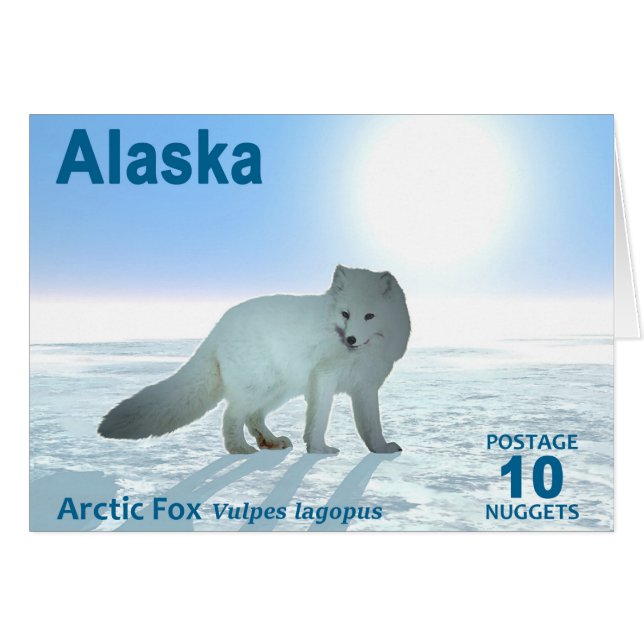 Arctic Fox - Alaska Postage (Voorkant Horizontaal)