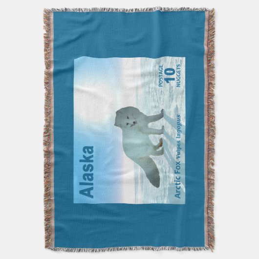 Arctic Fox - Alaska Postage Deken (Voorkant Verticaal)