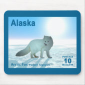 Arctic Fox - Alaska Postage Muismat (Voorkant)