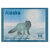 Arctic Fox - Alaska Postage Snijplank (Voorkant)