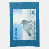 Arctic Fox - Alaska Postage Theedoek (Verticaal)