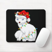 Arctic Fox Animal Lover Xmas Santa Hat Arctic Fox Muismat (Met muis)