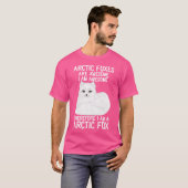 Arctic Fox Arctic Animals Schattige Artic Fox Love T-shirt (Voorkant volledig)