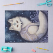 Arctic Fox Boho Mystieke Kunst Tissuepapier (Craft)