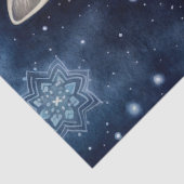 Arctic Fox Boho Mystieke Kunst Tissuepapier (Detail)