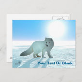 Arctic Fox Briefkaart (Voorkant / Achterkant)