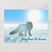 Arctic Fox Briefkaart (Voorkant)