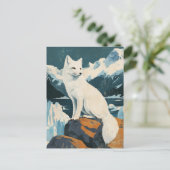 Arctic Fox  Briefkaart (Staand voorkant)
