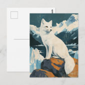 Arctic Fox  Briefkaart (Voorkant / Achterkant)