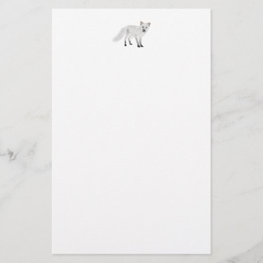 Arctic Fox Briefpapier (Voorkant)